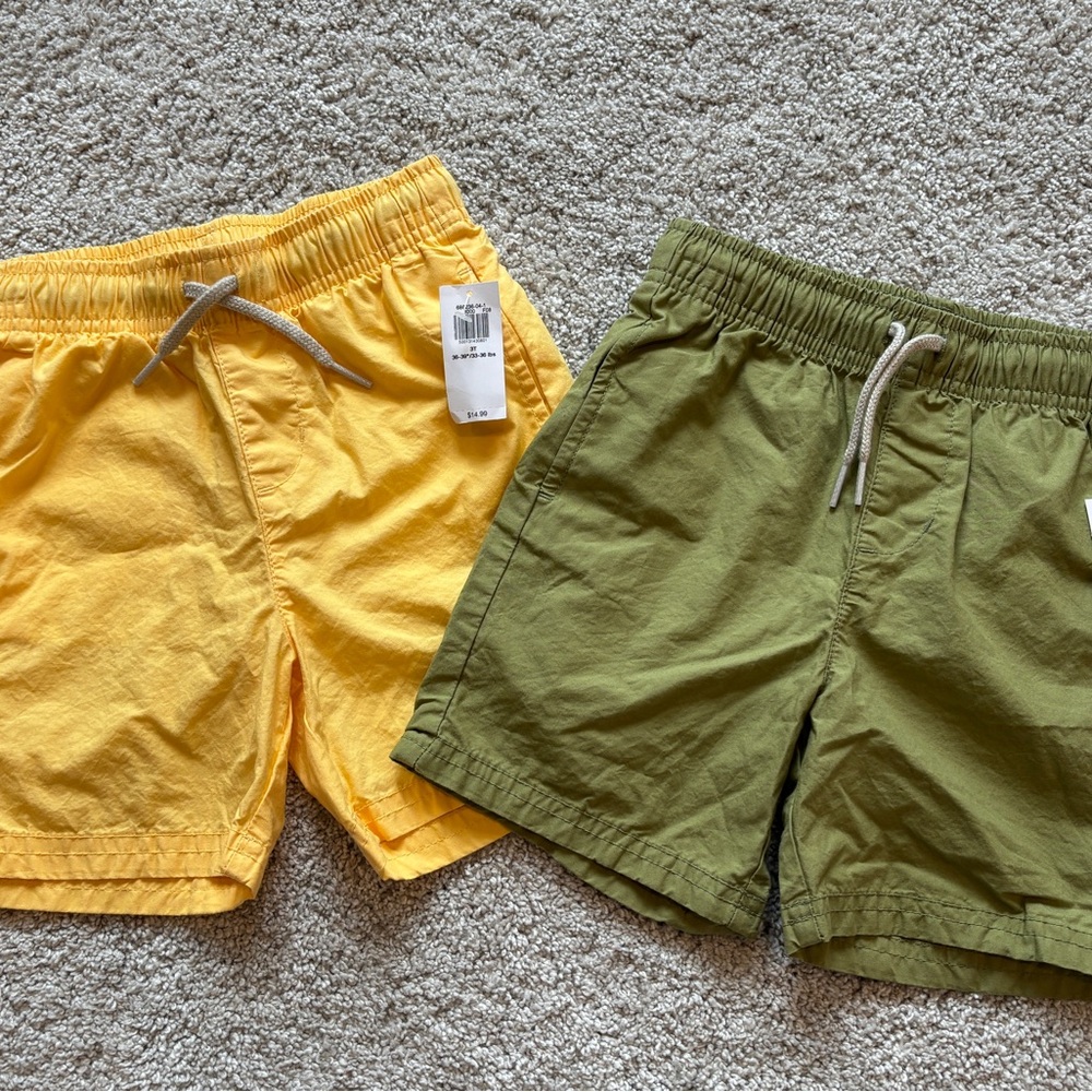 Old Navy Kids' Yellow and Green Shorts